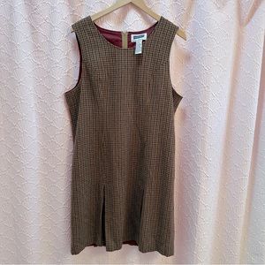 Vintage Wool Houndstooth Jumper Sz14